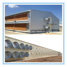 Construction professionnelle légère de ferme avicole de structure en acier